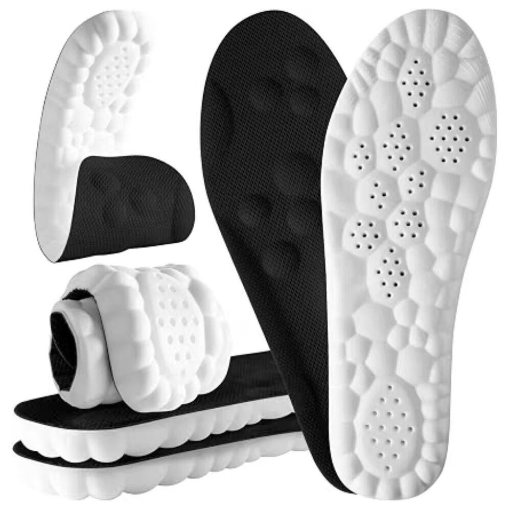 4D Cloud Soles New Soft Memory Foam Cushioning Insoles Ultra Comfort Trim